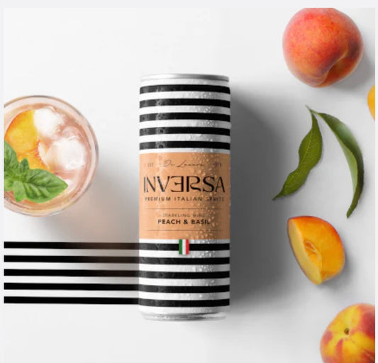 Inversa Peach & Basil Italian Spritz 4 pack cans